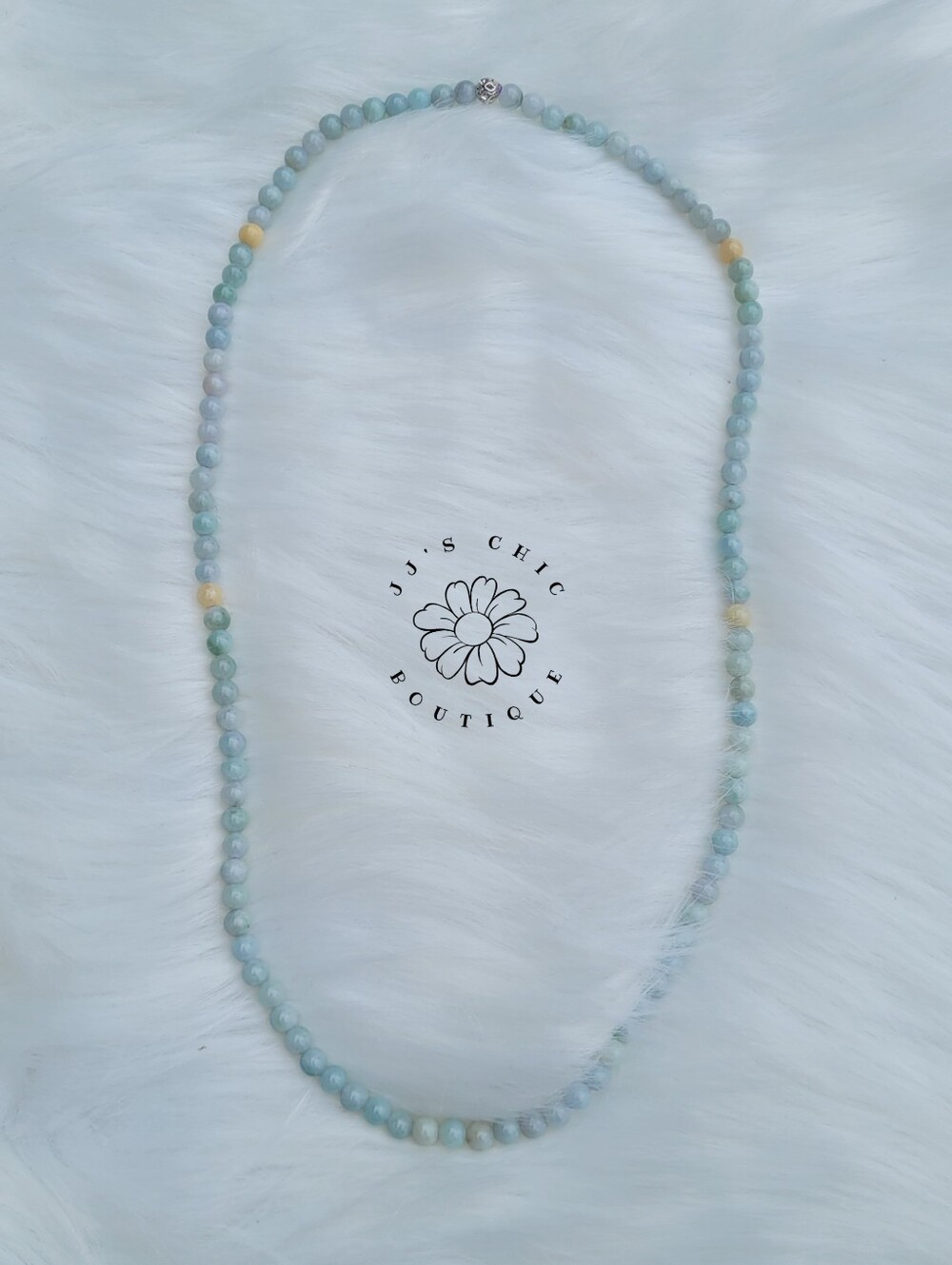 Burmese Jade Necklace- #J032 - Picture 3 of 3